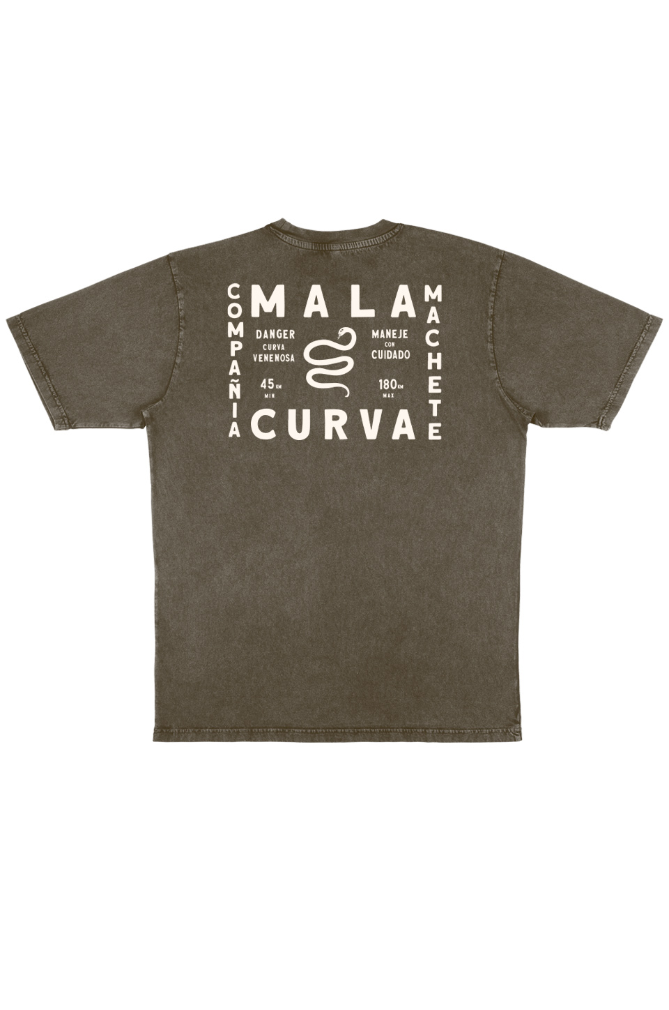 CAMISETA MALA CURVA