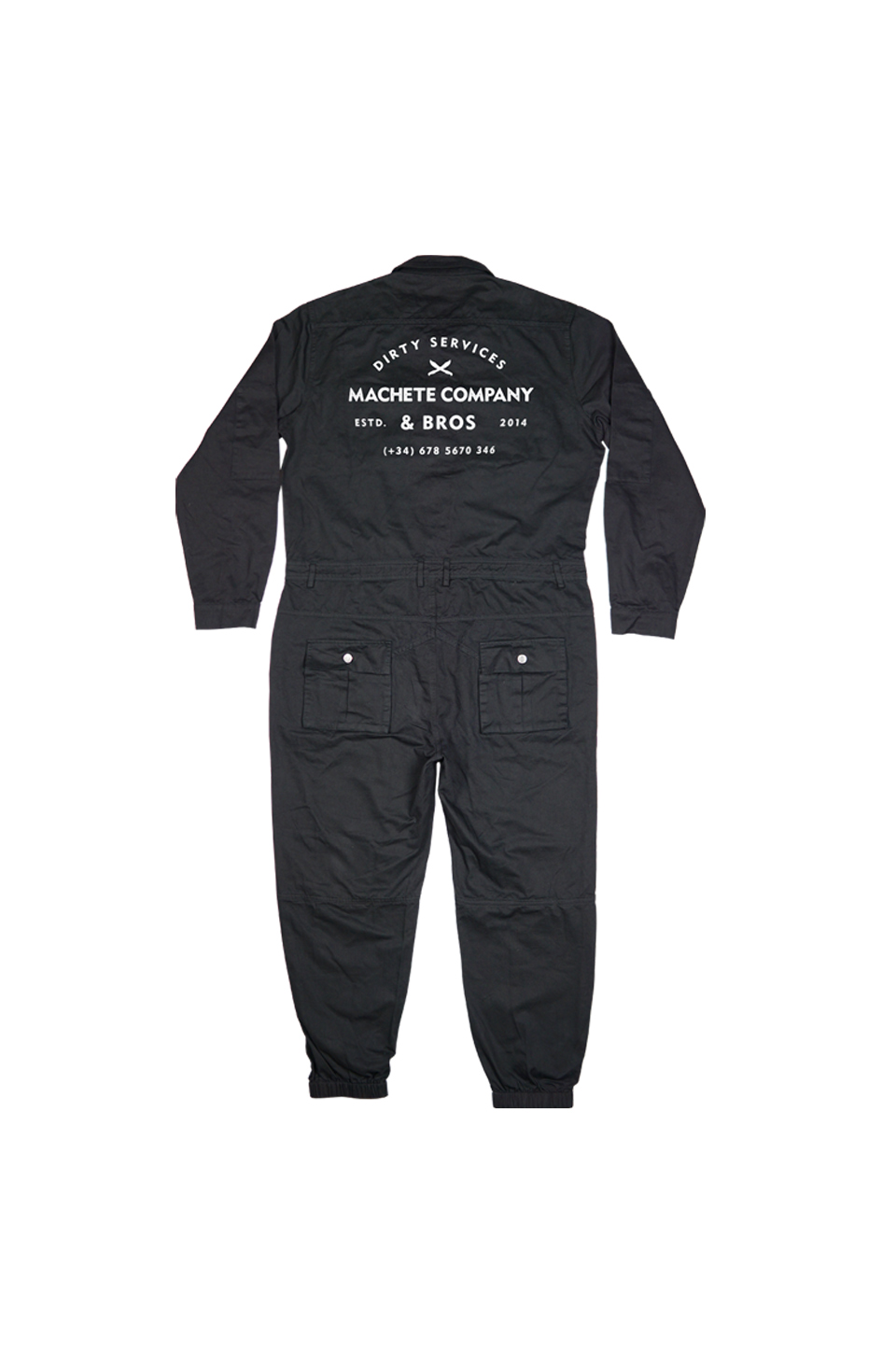 BLACK RACING COVERALL
